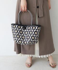 le.coeur blanc / ルクールブラン トートバッグ | フラワーモチーフトート