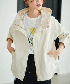 le.coeur blanc / ルクールブラン ブルゾン | ツイルストレッチフードブルゾン