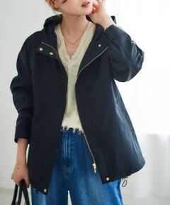 le.coeur blanc / ルクールブラン ブルゾン | ツイルストレッチフードブルゾン