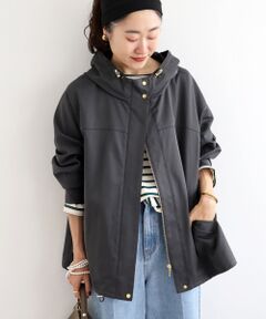 le.coeur blanc / ルクールブラン ブルゾン | ツイルストレッチフードブルゾン