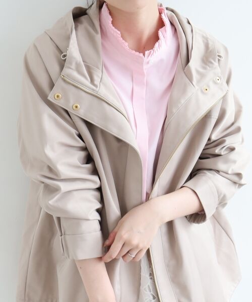 le.coeur blanc / ルクールブラン ブルゾン | ツイルストレッチフードブルゾン | 詳細10