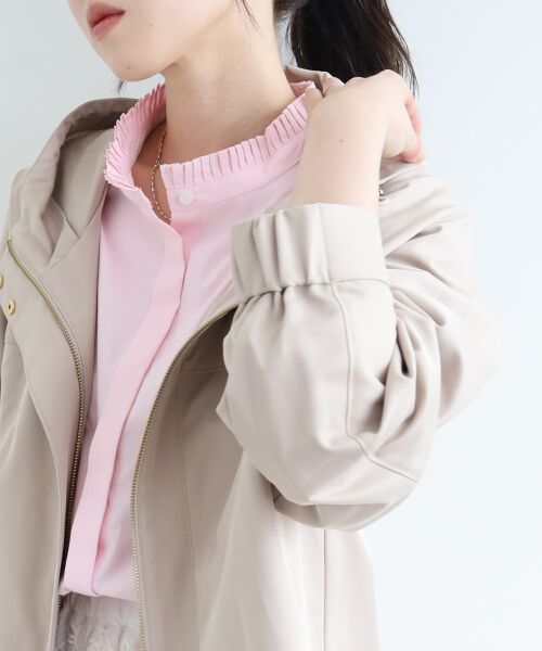 le.coeur blanc / ルクールブラン ブルゾン | ツイルストレッチフードブルゾン | 詳細21