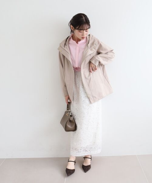 le.coeur blanc / ルクールブラン ブルゾン | ツイルストレッチフードブルゾン | 詳細27