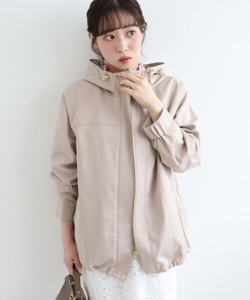 le.coeur blanc / ルクールブラン ブルゾン | ツイルストレッチフードブルゾン | 詳細3