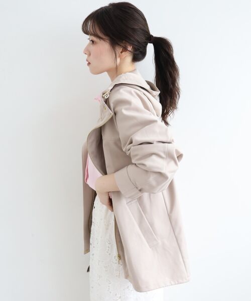 le.coeur blanc / ルクールブラン ブルゾン | ツイルストレッチフードブルゾン | 詳細8