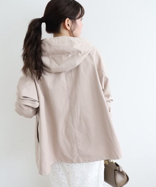 le.coeur blanc / ルクールブラン ブルゾン | ツイルストレッチフードブルゾン | 詳細9