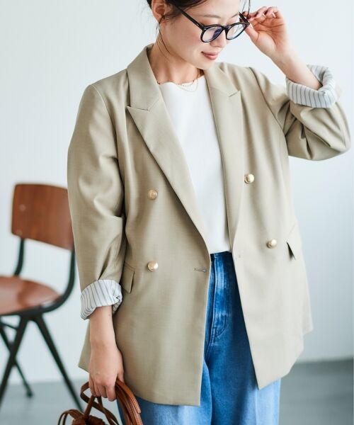 le.coeur blanc / ルクールブラン その他アウター | ダブルブレストジャケット | 詳細4