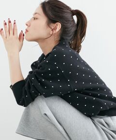 le.coeur blanc / ルクールブラン カーディガン・ボレロ | ドットジャガードニットカーディガン