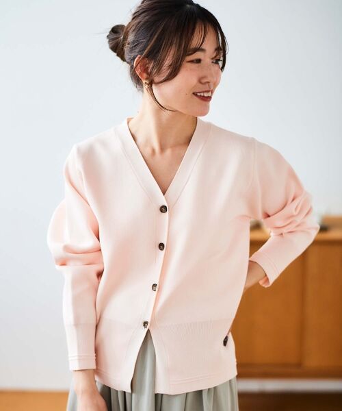 le.coeur blanc / ルクールブラン カーディガン・ボレロ | 《手洗い可能》スムースニットVネックカーディガン | 詳細11