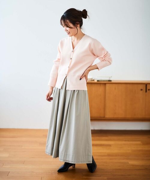 le.coeur blanc / ルクールブラン カーディガン・ボレロ | 《手洗い可能》スムースニットVネックカーディガン | 詳細15