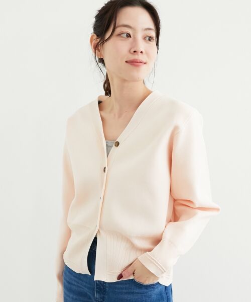 le.coeur blanc / ルクールブラン カーディガン・ボレロ | 《手洗い可能》スムースニットVネックカーディガン | 詳細2