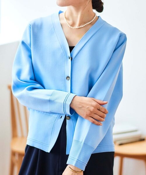 le.coeur blanc / ルクールブラン カーディガン・ボレロ | 《手洗い可能》スムースニットVネックカーディガン | 詳細20