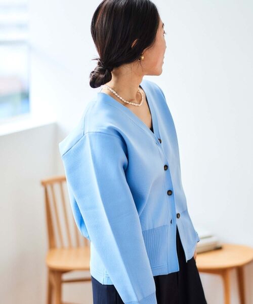 le.coeur blanc / ルクールブラン カーディガン・ボレロ | 《手洗い可能》スムースニットVネックカーディガン | 詳細21