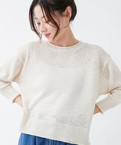 le.coeur blanc / ルクールブラン ニット・セーター | 《手洗い可能》リネンライクニットプルオーバー