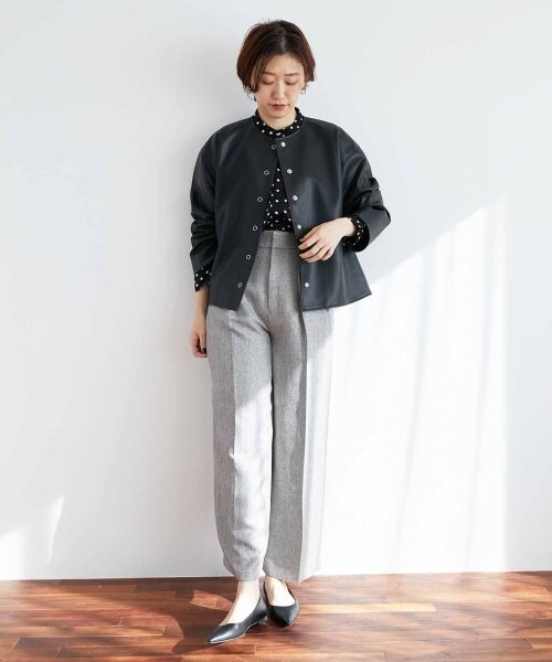 le.coeur blanc / ルクールブラン シャツ・ブラウス | ドットバンドカラータックブラウス | 詳細10