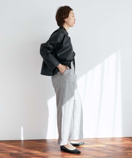 le.coeur blanc / ルクールブラン シャツ・ブラウス | ドットバンドカラータックブラウス | 詳細11