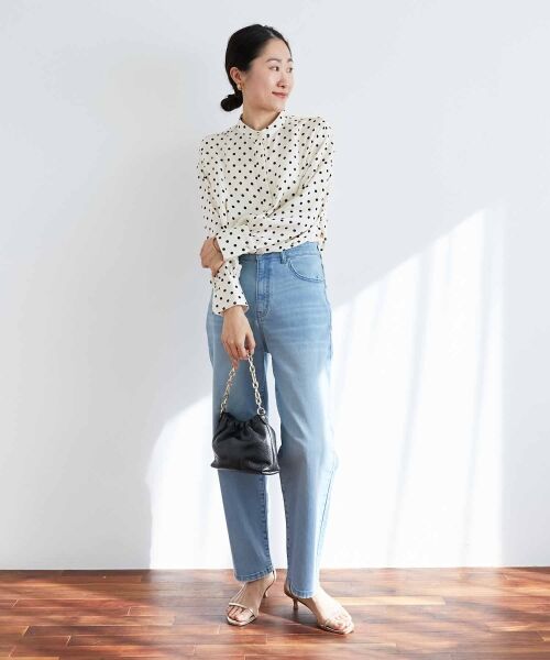 le.coeur blanc / ルクールブラン シャツ・ブラウス | ドットバンドカラータックブラウス | 詳細15