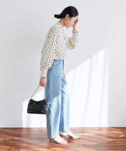 le.coeur blanc / ルクールブラン シャツ・ブラウス | ドットバンドカラータックブラウス | 詳細16