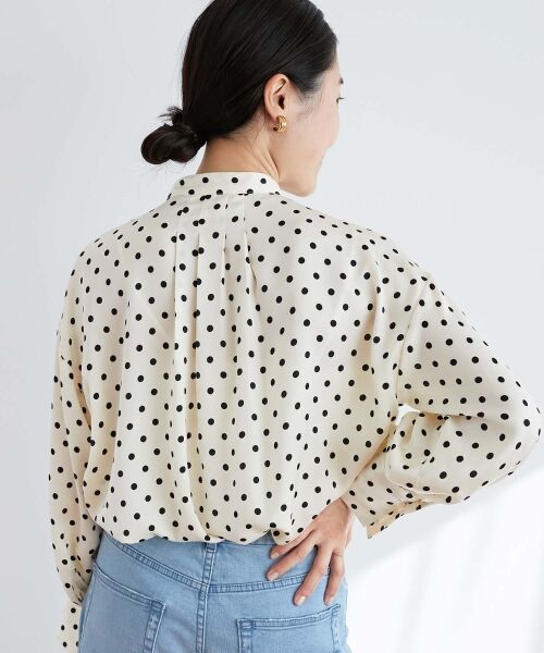 le.coeur blanc / ルクールブラン シャツ・ブラウス | ドットバンドカラータックブラウス | 詳細21