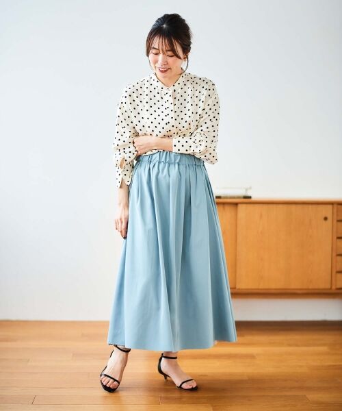 le.coeur blanc / ルクールブラン シャツ・ブラウス | ドットバンドカラータックブラウス | 詳細24