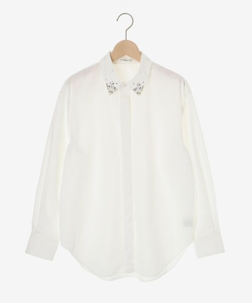 le.coeur blanc / ルクールブラン シャツ・ブラウス | 《手洗い可能》ビジューカラーシャツ | 詳細13