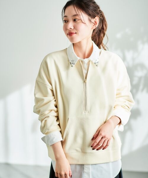 le.coeur blanc / ルクールブラン シャツ・ブラウス | 《手洗い可能》ビジューカラーシャツ | 詳細20