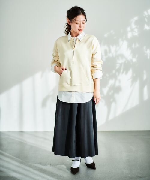 le.coeur blanc / ルクールブラン シャツ・ブラウス | 《手洗い可能》ビジューカラーシャツ | 詳細24