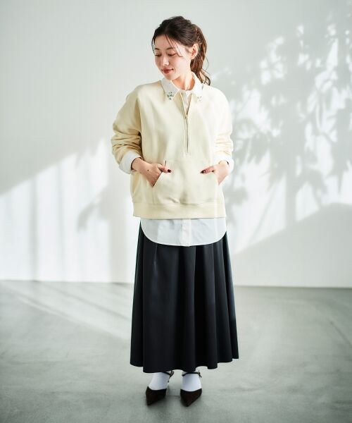 le.coeur blanc / ルクールブラン シャツ・ブラウス | 《手洗い可能》ビジューカラーシャツ | 詳細25