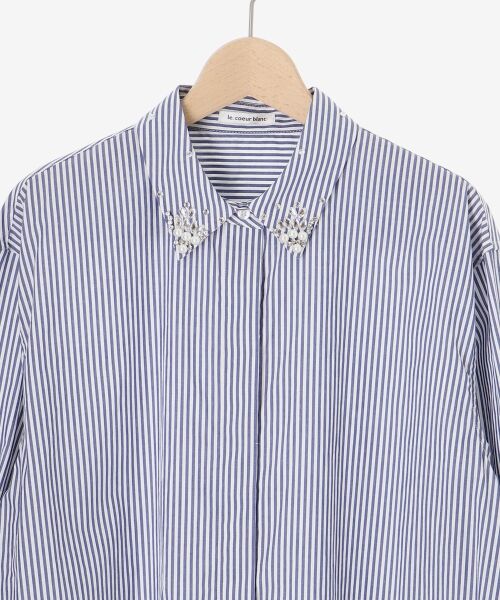 le.coeur blanc / ルクールブラン シャツ・ブラウス | 《手洗い可能》ビジューカラーシャツ | 詳細27
