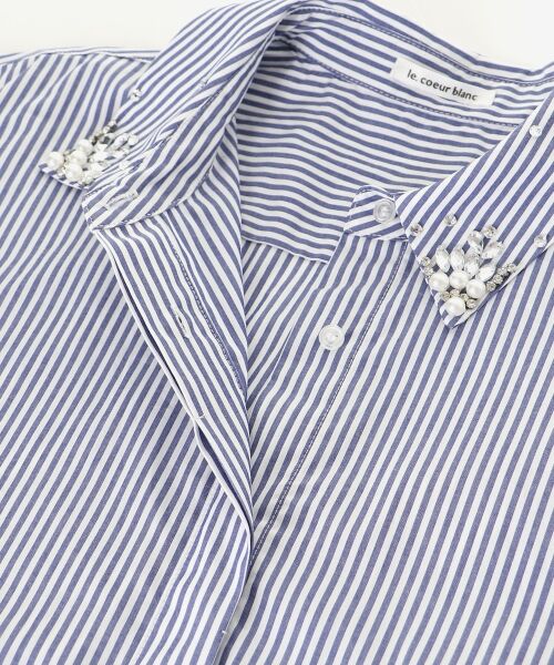 le.coeur blanc / ルクールブラン シャツ・ブラウス | 《手洗い可能》ビジューカラーシャツ | 詳細29