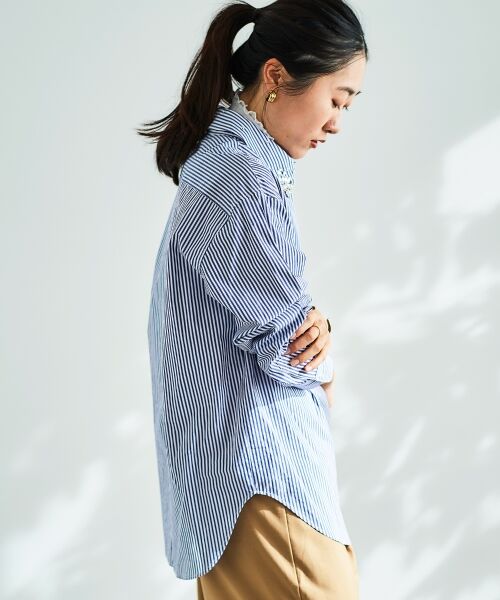 le.coeur blanc / ルクールブラン シャツ・ブラウス | 《手洗い可能》ビジューカラーシャツ | 詳細7