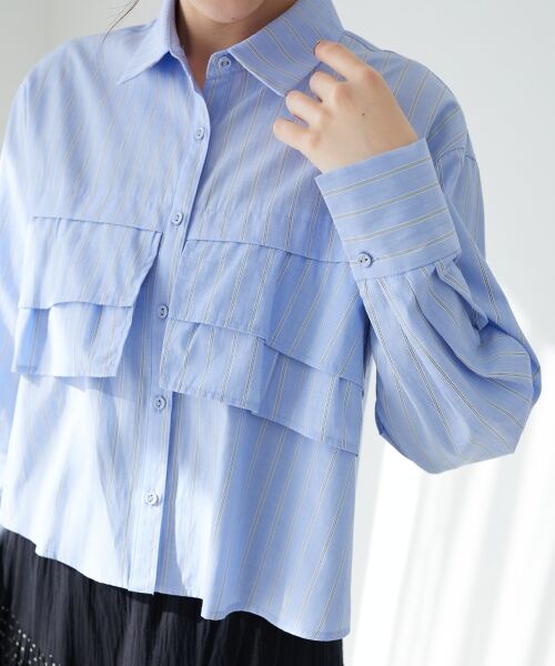 le.coeur blanc / ルクールブラン シャツ・ブラウス | ティアードフリルシャツ | 詳細16