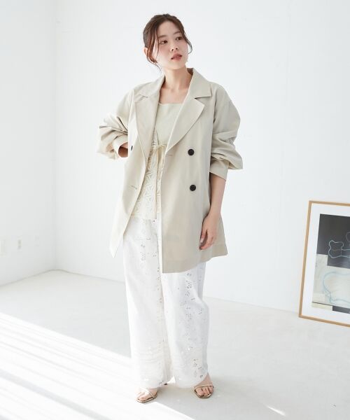 le.coeur blanc / ルクールブラン ベスト | 《手洗い可能》フラワーレースジレベスト | 詳細16