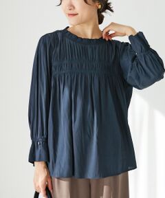 le.coeur blanc / ルクールブラン シャツ・ブラウス | パウダーサテンフロントシャーリングブラウス