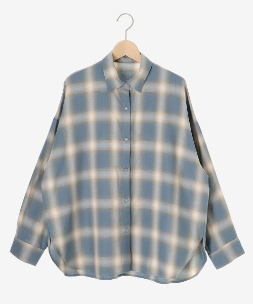 le.coeur blanc / ルクールブラン シャツ・ブラウス | 《手洗い可能》オンブレチェックオーバーシャツ | 詳細23