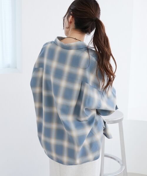 le.coeur blanc / ルクールブラン シャツ・ブラウス | 《手洗い可能》オンブレチェックオーバーシャツ | 詳細29