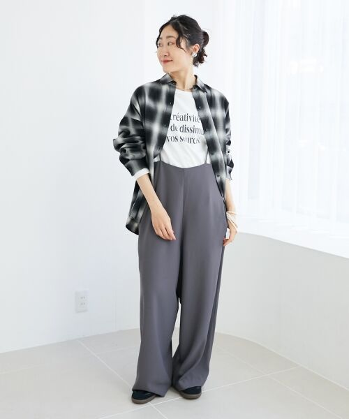 le.coeur blanc / ルクールブラン シャツ・ブラウス | 《手洗い可能》オンブレチェックオーバーシャツ | 詳細7