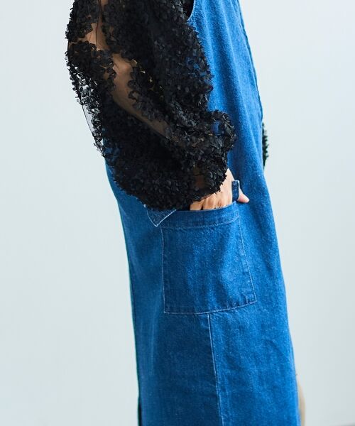 le.coeur blanc / ルクールブラン ロング・マキシ丈ワンピース | ヘンプデニムジャンスカ | 詳細10