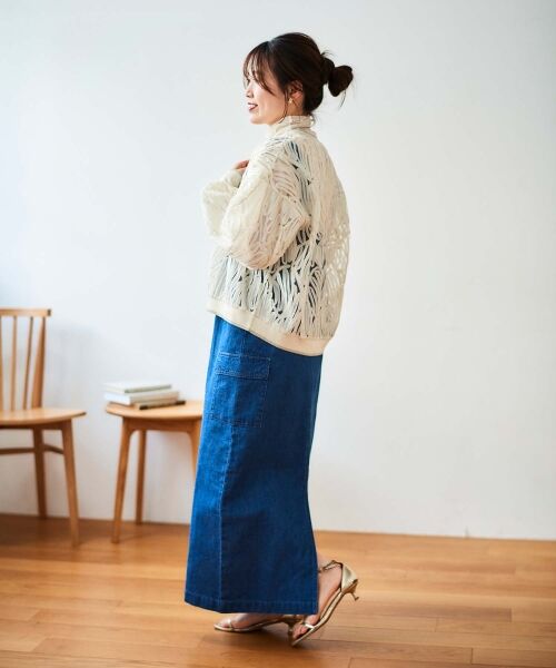 le.coeur blanc / ルクールブラン ロング・マキシ丈ワンピース | ヘンプデニムジャンスカ | 詳細12