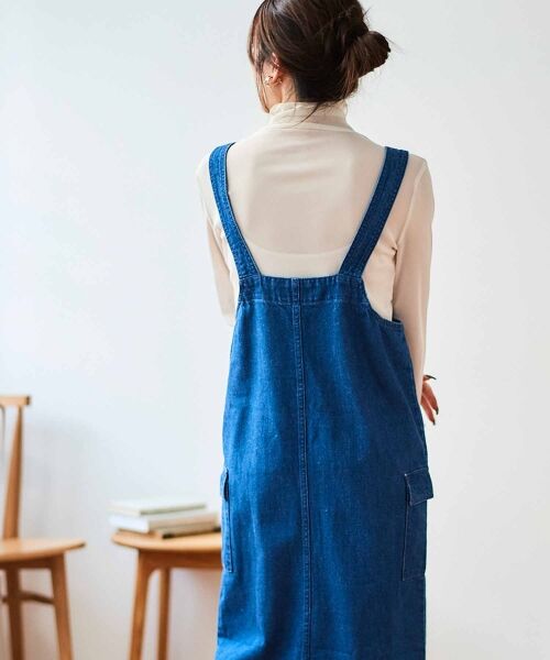 le.coeur blanc / ルクールブラン ロング・マキシ丈ワンピース | ヘンプデニムジャンスカ | 詳細14