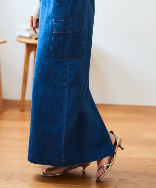 le.coeur blanc / ルクールブラン ロング・マキシ丈ワンピース | ヘンプデニムジャンスカ | 詳細15