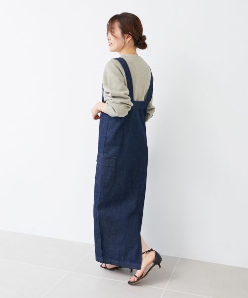 le.coeur blanc / ルクールブラン ロング・マキシ丈ワンピース | ヘンプデニムジャンスカ | 詳細18