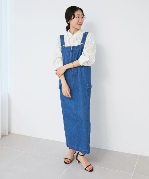 le.coeur blanc / ルクールブラン ロング・マキシ丈ワンピース | ヘンプデニムジャンスカ | 詳細2