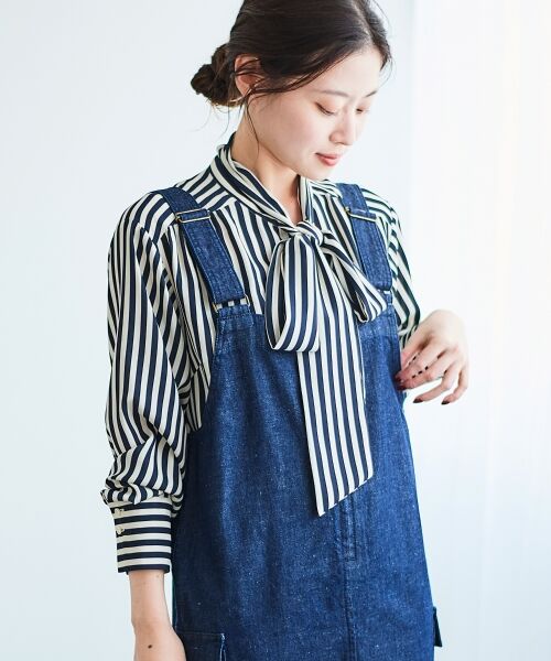 le.coeur blanc / ルクールブラン ロング・マキシ丈ワンピース | ヘンプデニムジャンスカ | 詳細24