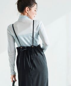 le.coeur blanc / ルクールブラン ロング・マキシ丈ワンピース | バックリボンサロペットスカート