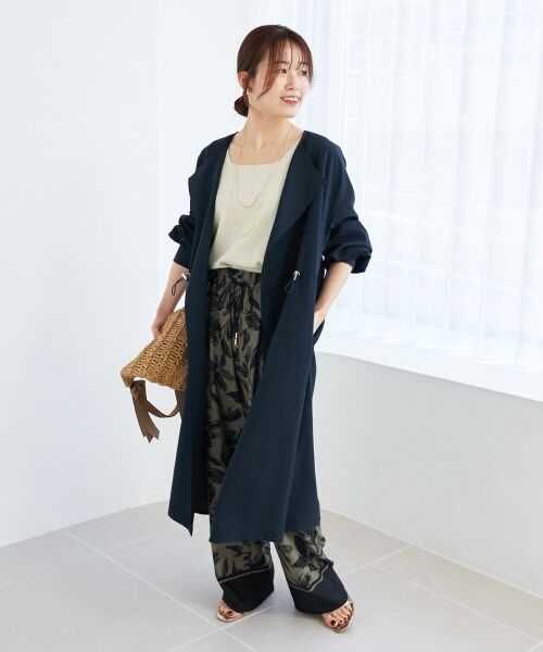 le.coeur blanc / ルクールブラン ブルゾン | 《手洗い可能》タンブラーオックスロングブルゾンコート | 詳細10