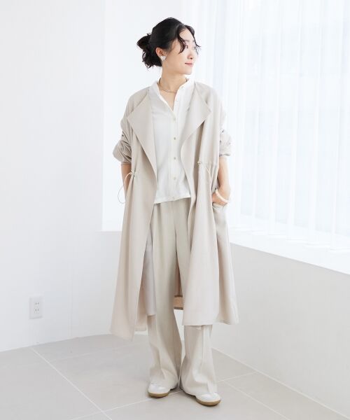 le.coeur blanc / ルクールブラン ブルゾン | 《手洗い可能》タンブラーオックスロングブルゾンコート | 詳細17