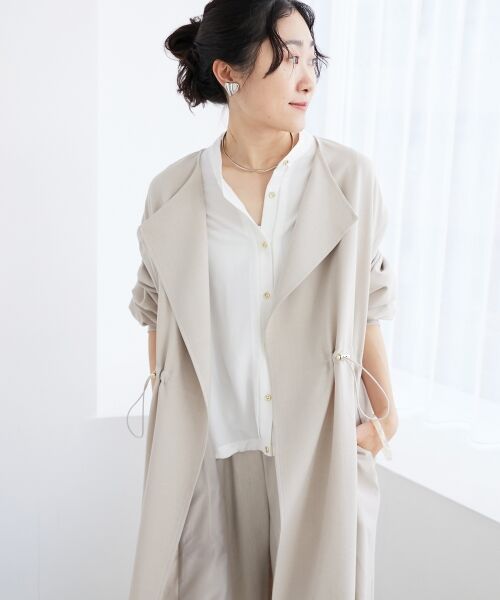 le.coeur blanc / ルクールブラン ブルゾン | 《手洗い可能》タンブラーオックスロングブルゾンコート | 詳細22