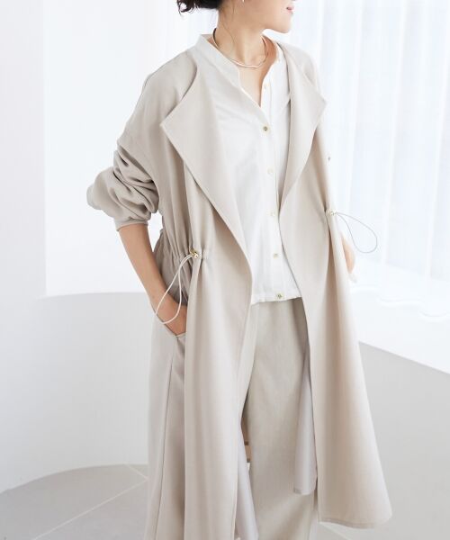 le.coeur blanc / ルクールブラン ブルゾン | 《手洗い可能》タンブラーオックスロングブルゾンコート | 詳細23