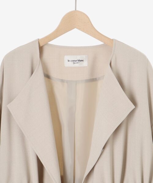 le.coeur blanc / ルクールブラン ブルゾン | 《手洗い可能》タンブラーオックスロングブルゾンコート | 詳細29